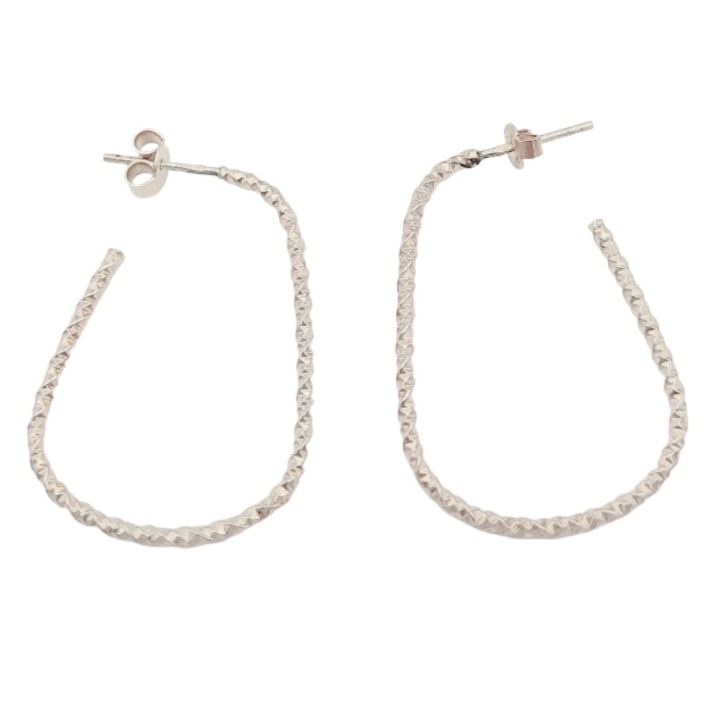 Cercei fara piatra Argint 925 Artemis 4cm