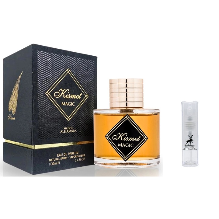 Alhambra Kismet Magic Eau de Parfum szett unisex 100 ml újratölthető utazási készlettel 10 ml