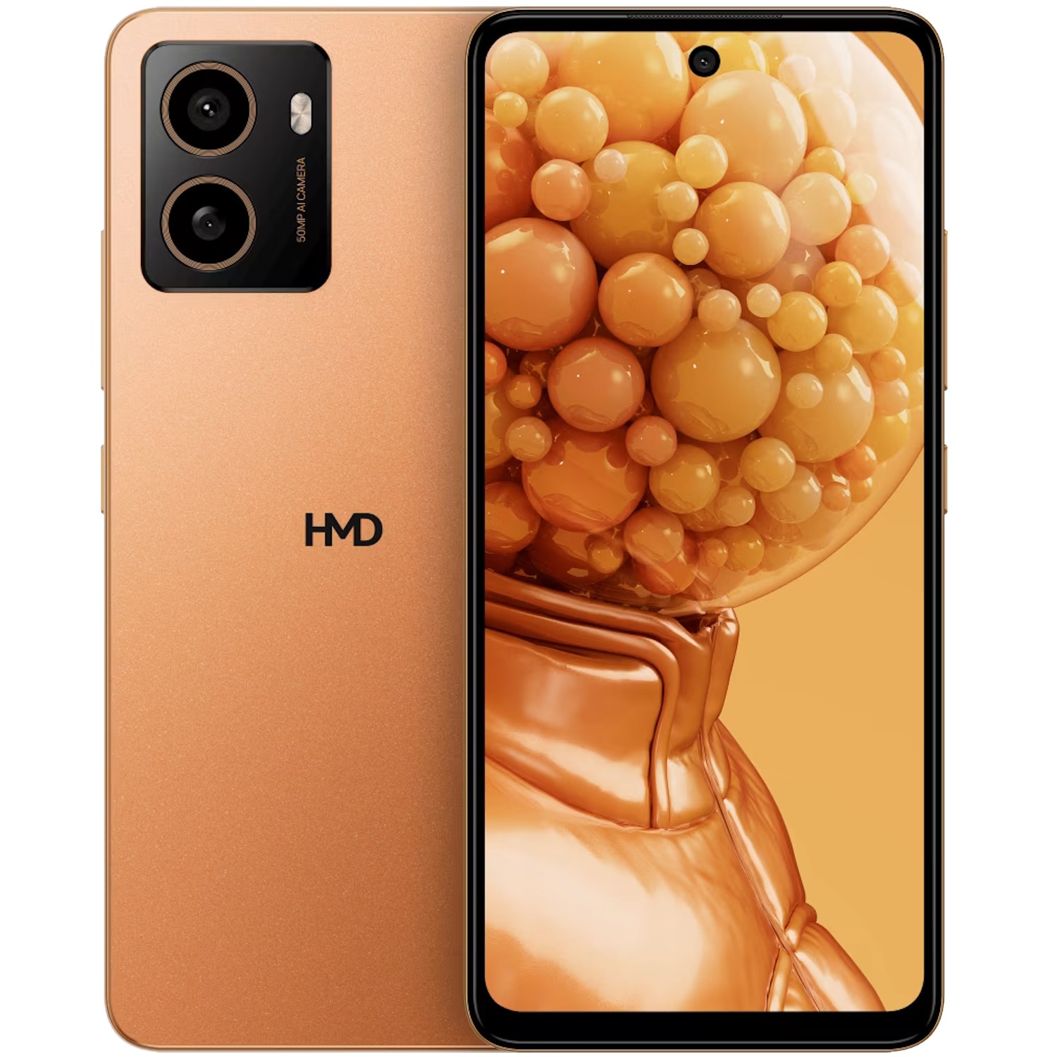 Telefon mobil HMD Pulse+, Dual SIM, 128GB, 4GB RAM, Apricot Crush