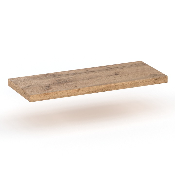 Raft De Perete Suspendat, Stiv-Meble, P40_WO, 40x15x1.8 cm, Manopera de inalta calitate, Atentie la detalii, Constructie robusta, margini ABS pentru protectie impotriva umezelii, Asamblare: mobilier de auto-asamblare, PAL, Wotan