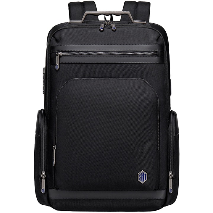 Rucsac unisex business pentru laptop de 15, 6 inch, rezistent la apa, Arctic Hunter B00415BK Negru