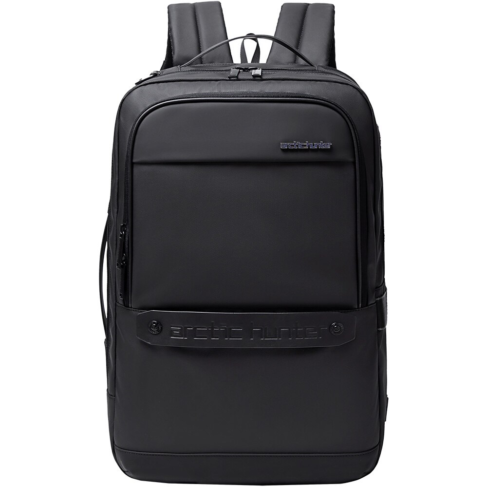Rucsac 3 in 1 set cu geanta si borseta, laptop de 15.6 inch, rezistent la apa, sistem fixare pe valiza, ARCTIC HUNTER, B00483BK, Negru