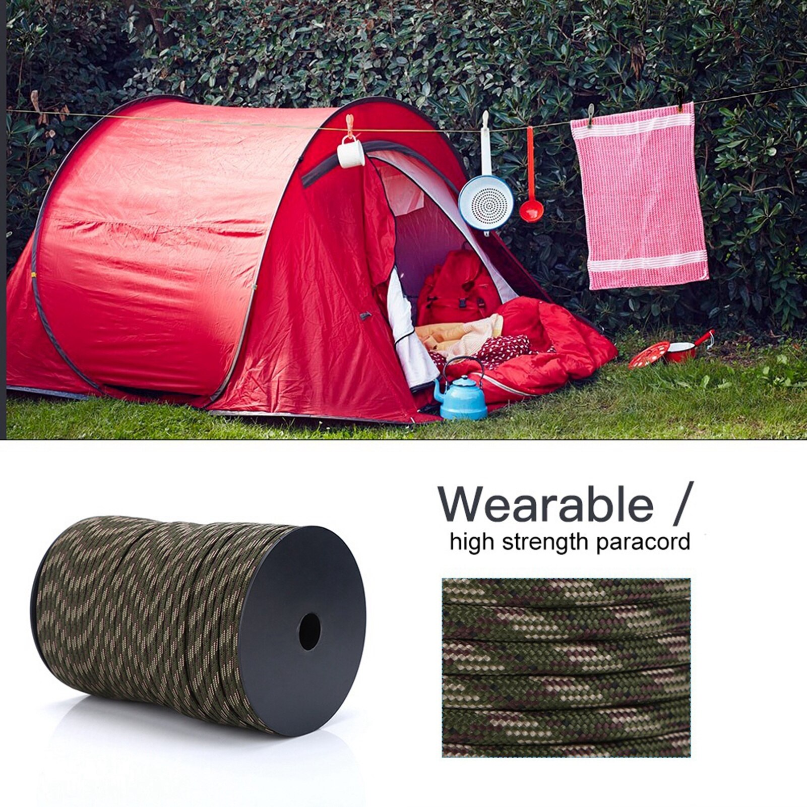 Coarda, Tovbmup, Straturi, 4mmx100m, Jungle Camouflage