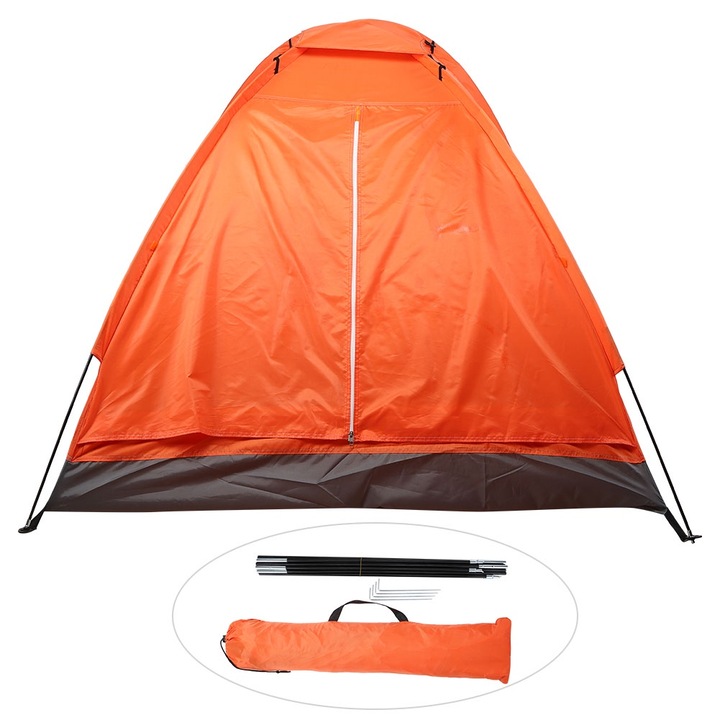 Cort camping pentru 2 persoane, Enforose, 200x150x110cm, impermeabil, material Oxford