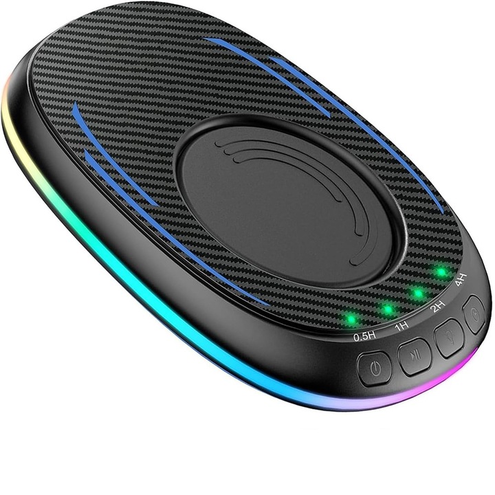 Mouse Jiggler неоткриваем за симулиране на движение на мишката, тънък, безшумен, с таймер, бутон ON-OFF, без драйвер, анти заспиване, черен