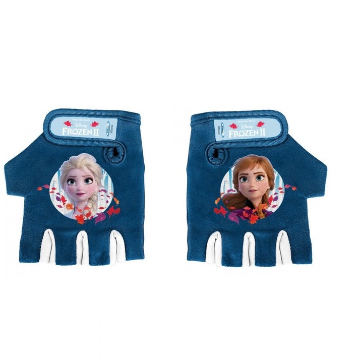 Ujjatlan kerékpáros kesztyű gyerekeknek, tarka, 2-6 éves méret, Frozen