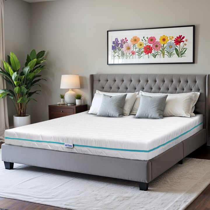 Saltea Ortopedica, Ortopedicus, Student Life, 190x120x15 cm, reversibila, ergonomica, anatomica, husa din bumbac, detasabila, ferma