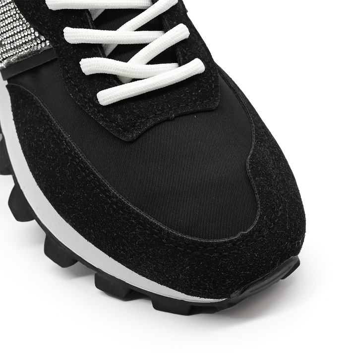 Pantofi sport De dama, Din material textil, 1276, Negru 38 EU