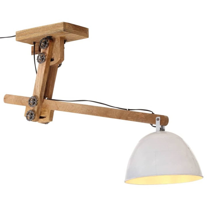 Lampa de tavan vidaXL, 25 W, alb, 105x30 x65-108 cm, E27, 4.34 Kg