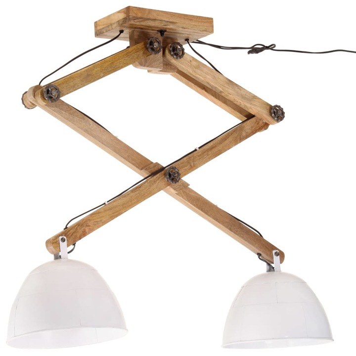 Lampa de tavan vidaXL, 25 W, alb, 29x 18x85 cm, E27, 7.1 Kg