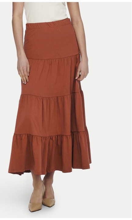 Fusta dama, Only, 02253, Bumbac, XS INTL, Maro
