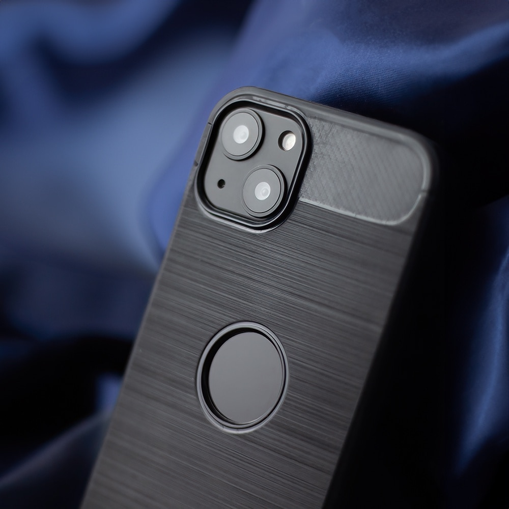 Husa de Protectie Compatibila cu APPLE iPhone 15 PRO MAX, Silicon, Rezistenta la socurilor, Negru Carbon