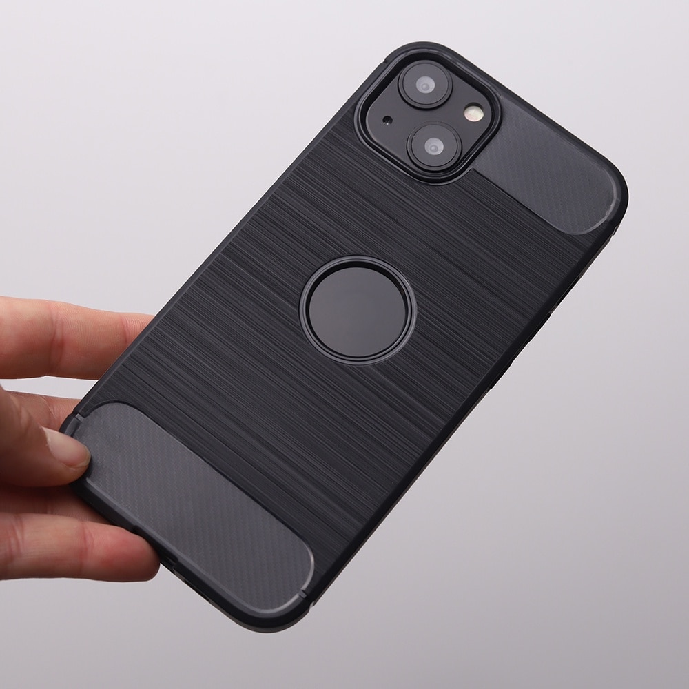 Husa de Protectie Compatibila cu APPLE iPhone 15 PRO MAX, Silicon, Rezistenta la socurilor, Negru Carbon