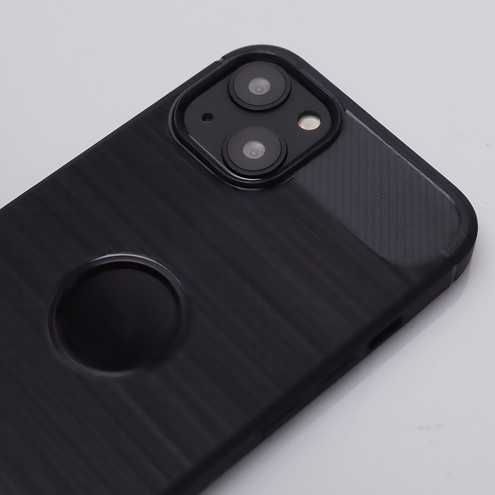 Husa de Protectie Compatibila cu APPLE iPhone 15 PRO MAX, Silicon, Rezistenta la socurilor, Negru Carbon