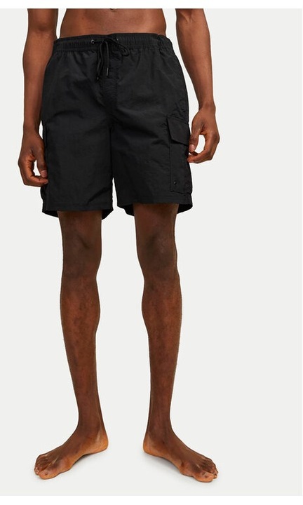 Мъжки бански шорти, Jack & Jones, 7463, Найлон, Черен