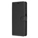 Husa pentru Samsung Galaxy A14 5G / Galaxy A14 4G, SKYDDAR INNOVATION, Leather Folio tip Carte, cu Portofel Interior, Finisaje Premium, set cu sticker, Negru