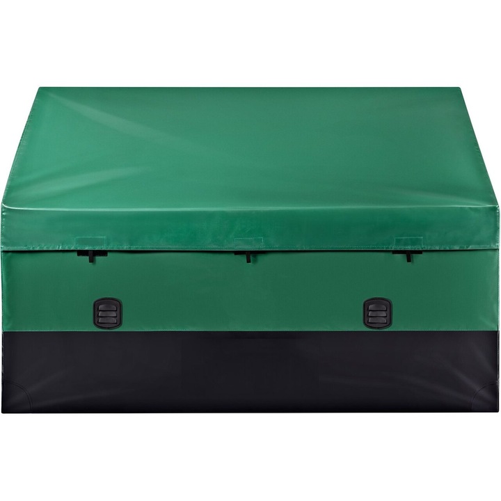 Lada depozitare accesorii gradina pentru exterior 870 l, PE Verde/Negru, 147 x 86 x 108 x 77 cm