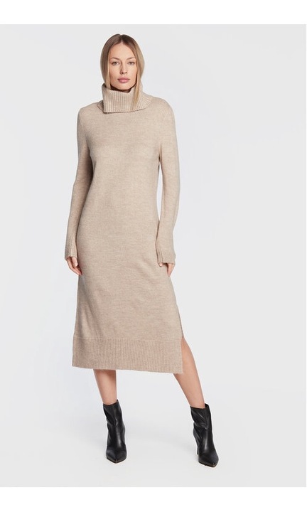 Дамска рокля, САМО, 300331866, Акрил, Бежов