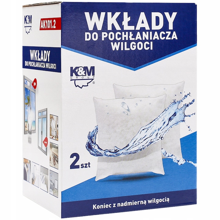 Absorbant de umiditate, Wessper, 6 insertii, 500g