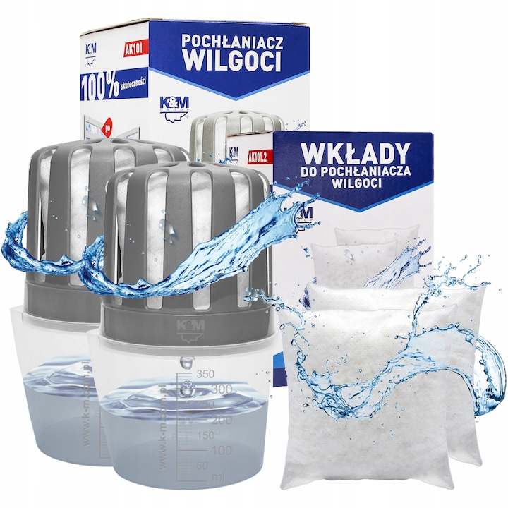 Set 12 rezerve absorbant umiditate Sillar 250 g, timp de functionare pana la 3 luni, 12 x 250 g