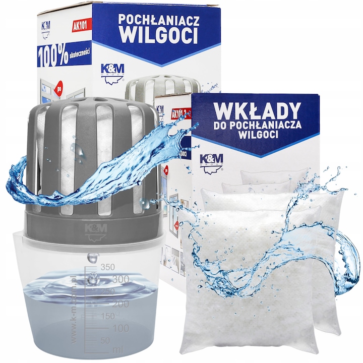 Set rezerve absorbant umiditate Sillar, 250 g, pentru incaperi de pana la 20 m2, timp de pana la 3 luni