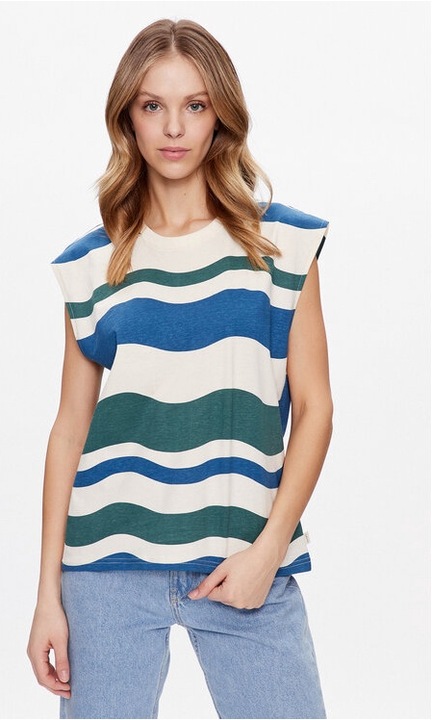 Bluza dama, Outhorn, 41076, Bumbac, Albastru/Verde