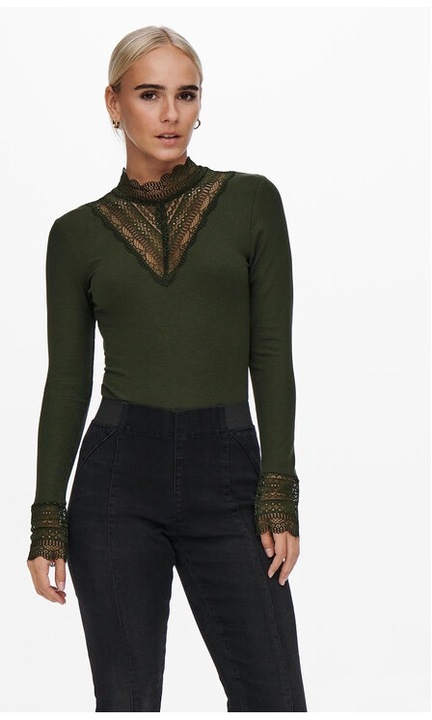 Bluza dama ONLY, 3781, Viscoza, Verde, XS