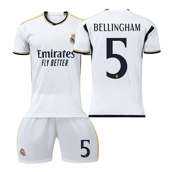 Echipament BELLINGHAM Real Madrid No.5 Sportiv Copii Paris Fotbal