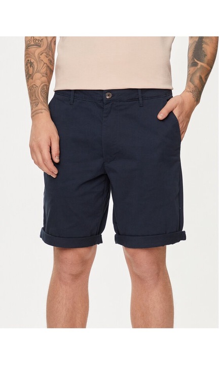 Pantaloni barbati, Solid, 28966, Bumbac, Bleumarin