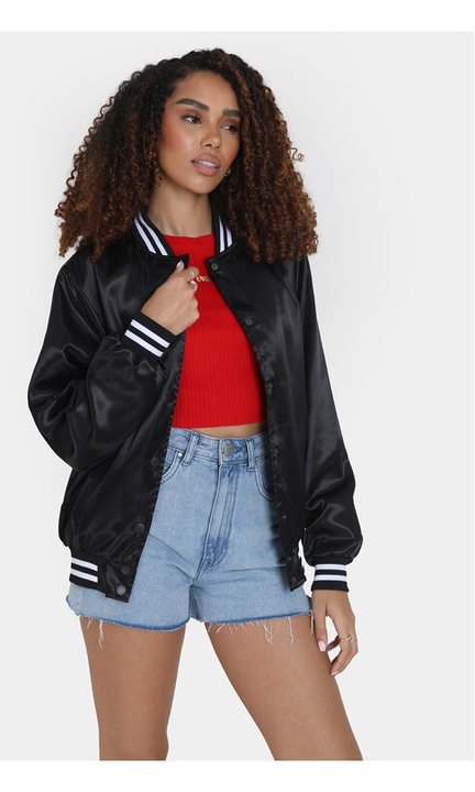 Női kabát, BRAVE SOUL, 95423, poliészter, fekete