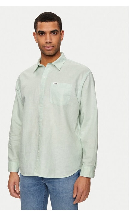Camasa barbati, Wrangler, 47825, In/Casmir, Turcoaz