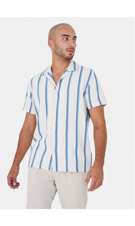 Férfi ing, BRAVE SOUL, 76149, pamut/poliészter, S INTL, többszínű