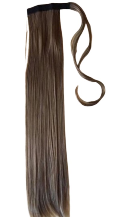 Velcro, impletitura rotunda, dreapta, 60cm, lumini maro-blond 6/613