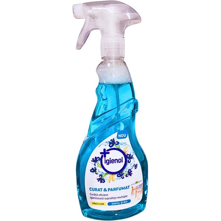 Igienol Curat & Parfumat Solutie Spray Santal si Iris 750 ml