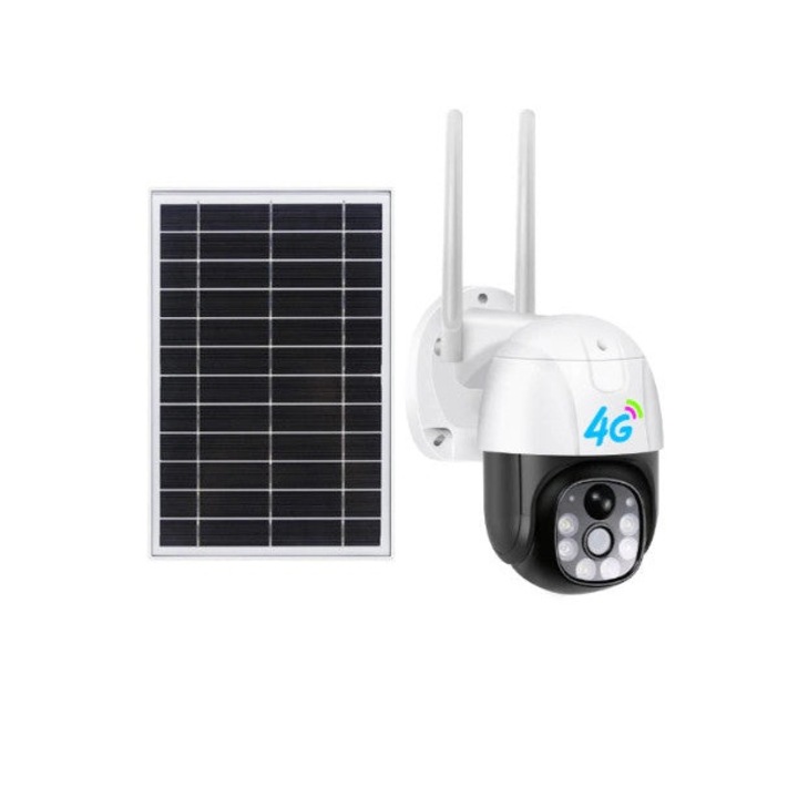 4G соларна камера за наблюдение със слот за SIM, сензор за движение и дистанционно управление