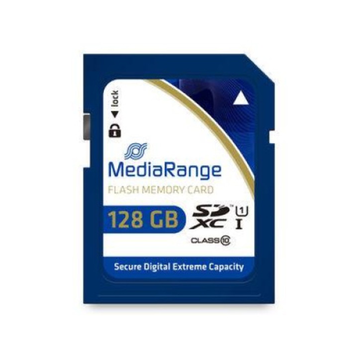 Карта с памет MediaRange MR969, 128GB, SDXC, Class 10, UHS-1
