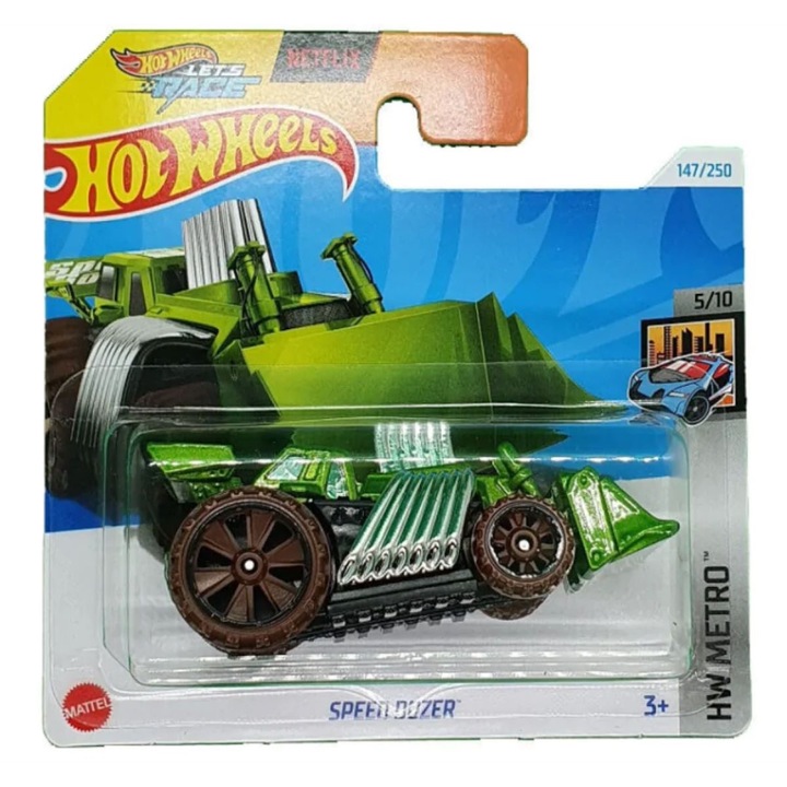 Masinuta metalica Hot Wheels, Speed Dozer, 1:64