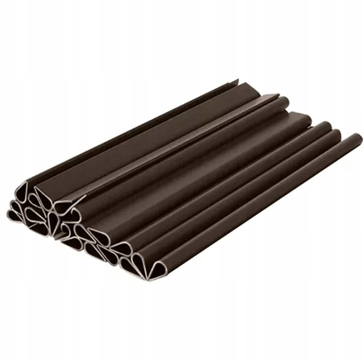 Комплект от 20 щипки за оградна лента, PrzydaSie, PVC, 1,2 x 19 см, кафяви