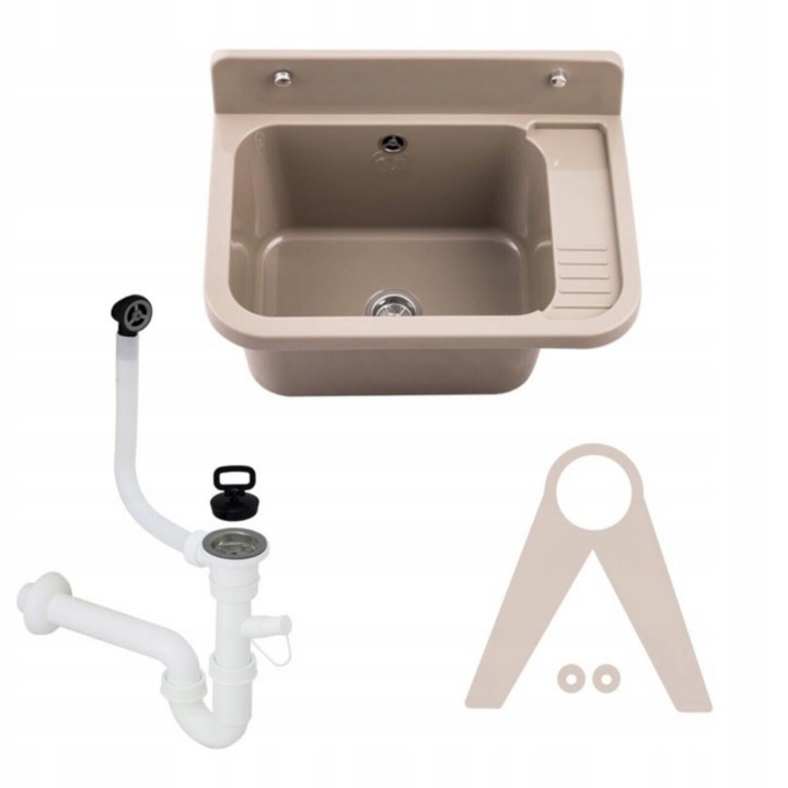 Chiuveta plastic VIGO jgheab spalat exterior gradina garaj atelier bej