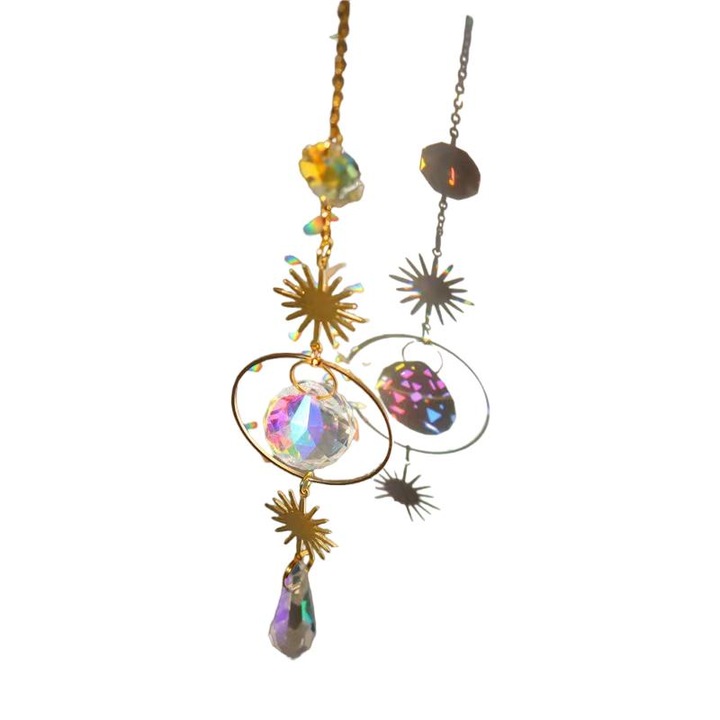 Napfogó, kristály, tarka, 375-475mm