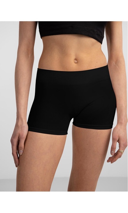 Pantaloni dama, Pieces, 92246, Nylon, Negru