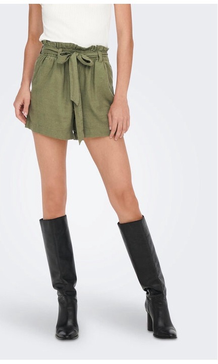 Női nadrág, JdY, 68276, len/viszkóz, zöld