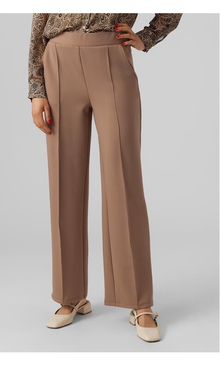 Női nadrág, Vero Moda, 84527, poliészter, barna