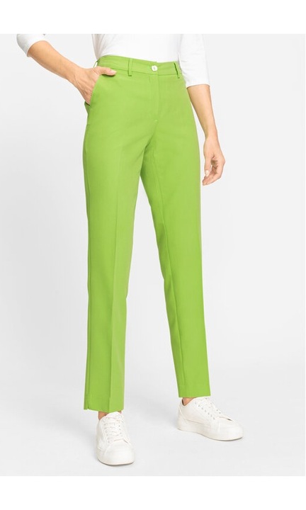 Női nadrág, Olsen, 303804565, poliészter, Zöld