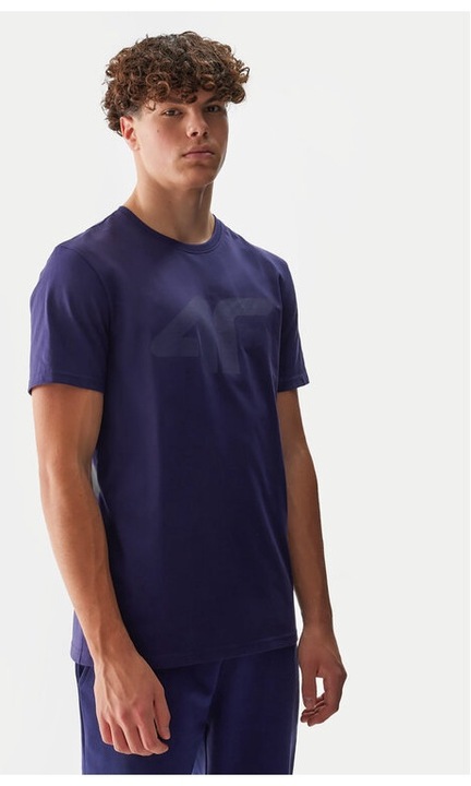 Férfi póló, 4F, 22569, pamut, sötétkék
