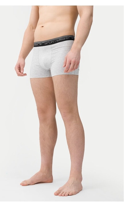 Set 2 perechi boxeri, 4F, 22828, Bumbac, Alb