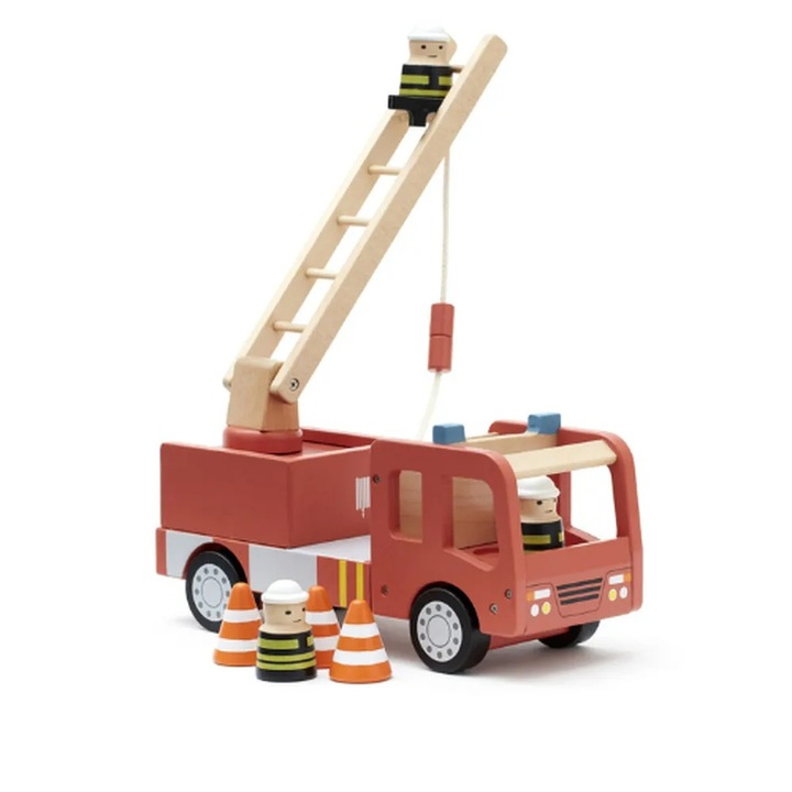 Дървена играчка Kid's Concept, Пожарна кола