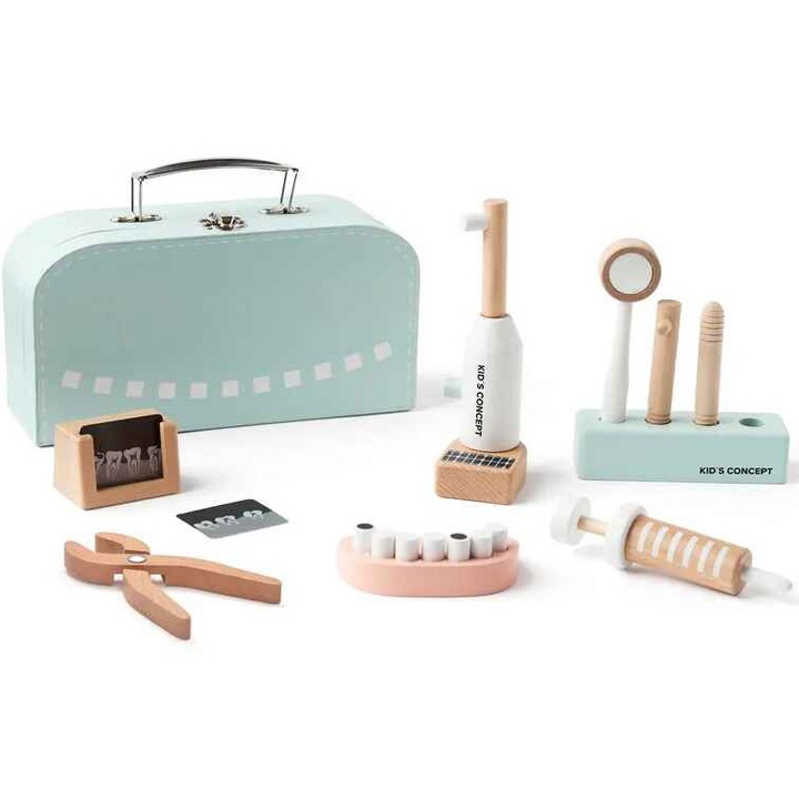 Jucarie din lemn, Kid's Concept, Set instrumente dentist