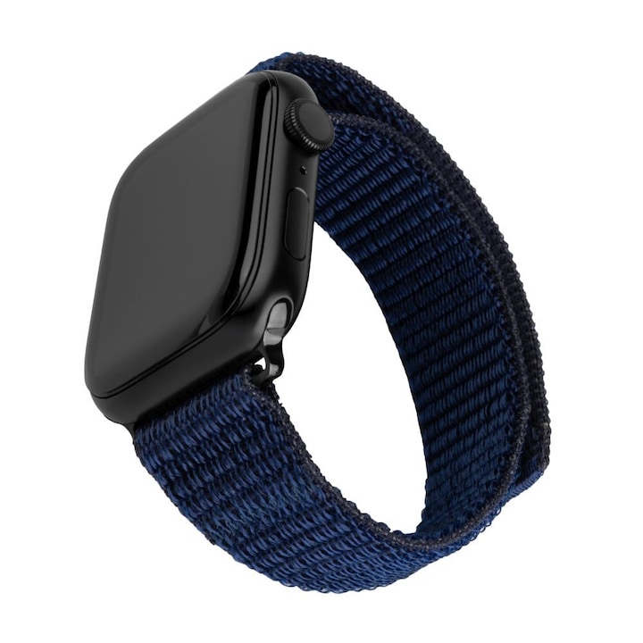 FIXED nylon sportos óraszíj Apple Watch Ultra 49mm-es okosórához, sötétkék FIXNST2-1029-DBL, 245101, Okosóra kiegészítő
