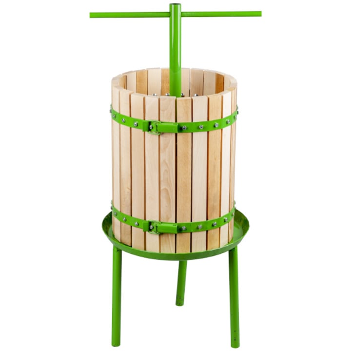 Teasc pentru struguri 32 L Evotools, diametru cos 32.5 cm, inaltime cos 45 cm, sipci din lemn esenta tare